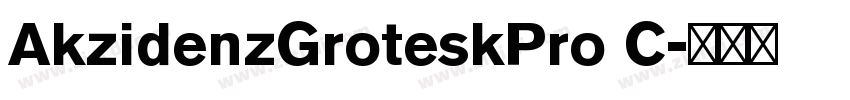 AkzidenzGroteskPro C字体转换